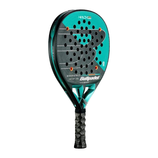 Paddle racket with Bullpadel branding on a white background