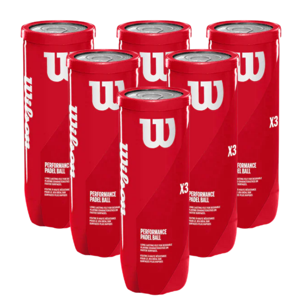 x6 Cans Wilson Padel X3 Balls (@10.50ea) Wilson