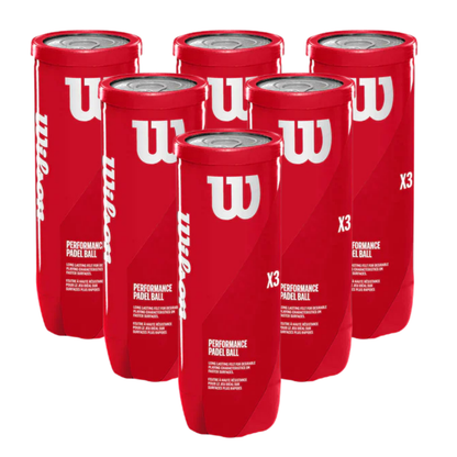 x6 Cans Wilson Padel X3 Balls (@10.50ea) Wilson