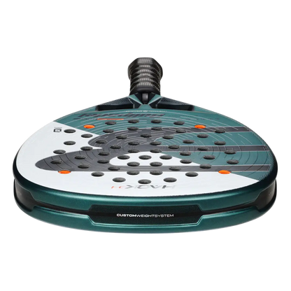 Paddle with a custom weight system on a white background