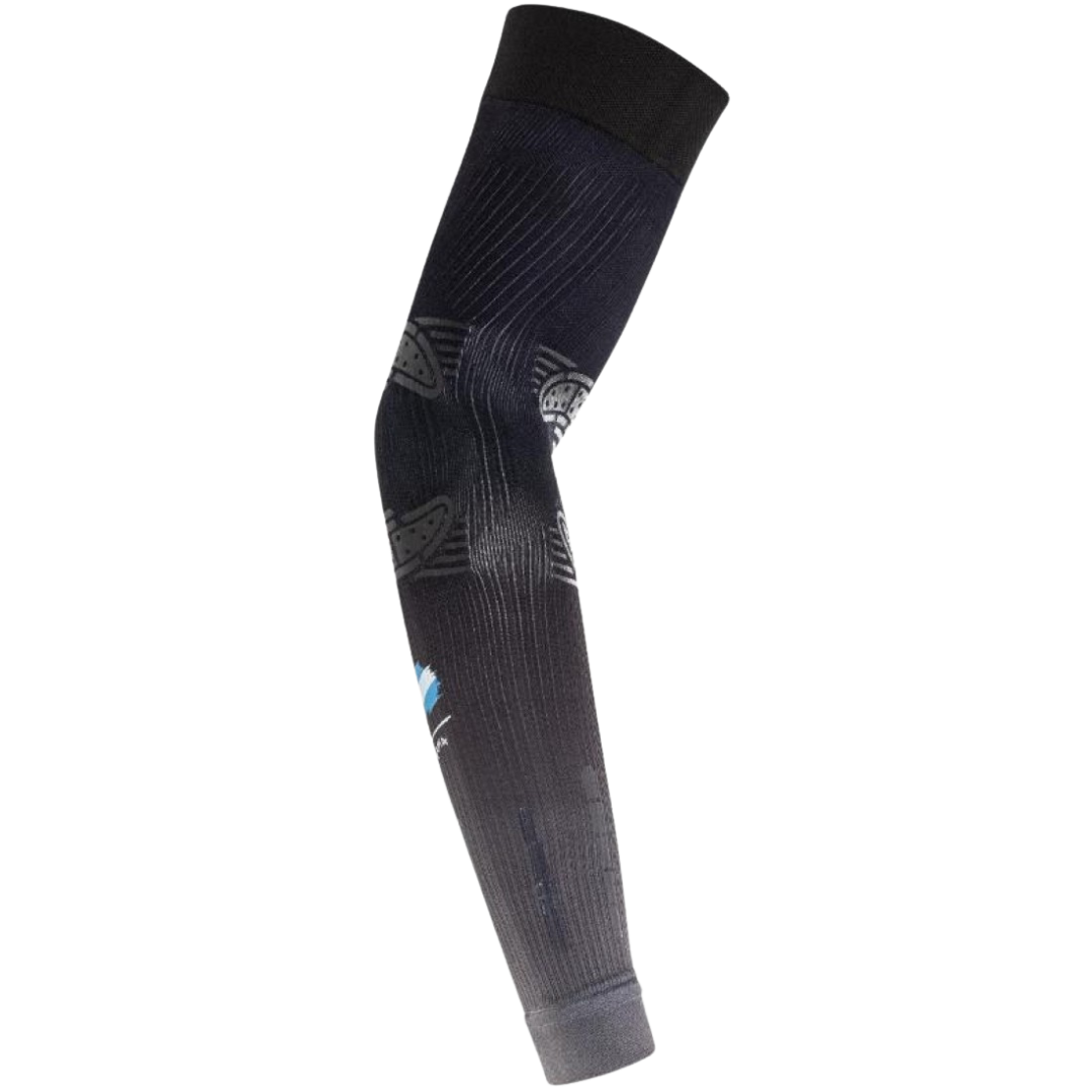 Black compression sleeve on a white background