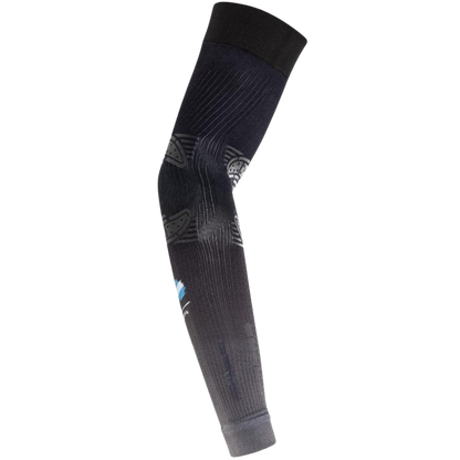 Black compression sleeve on a white background
