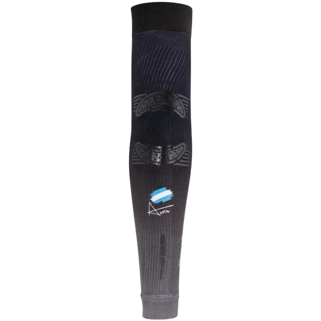 Black compression sleeve on a white background