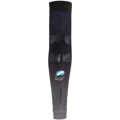 Black compression sleeve on a white background