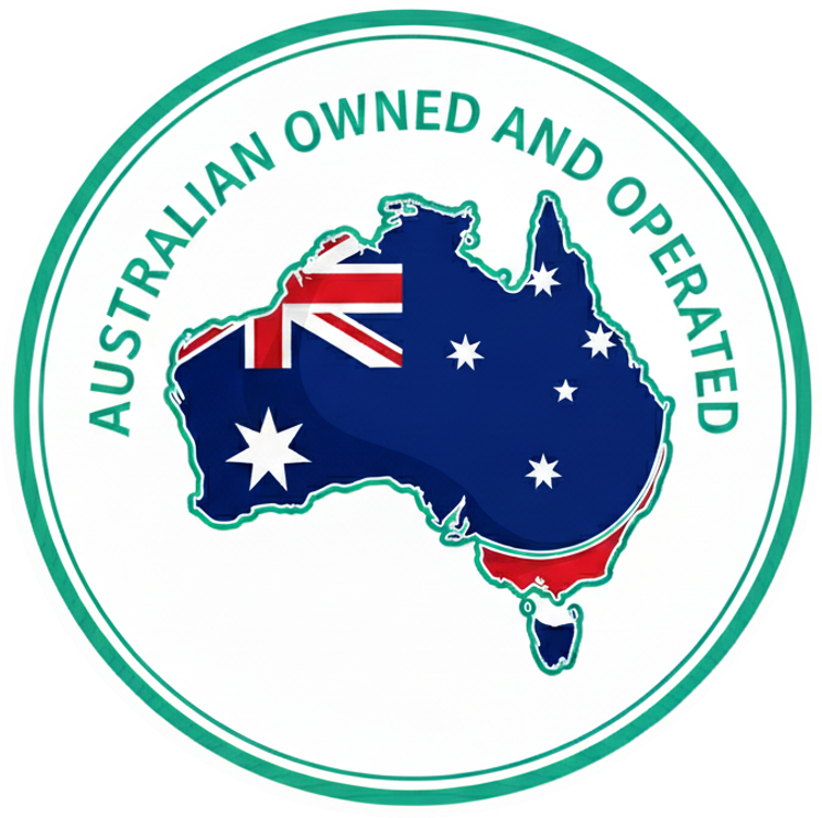 Australian owned and operated, australian flag