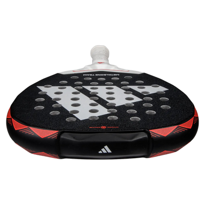 Padel racket with Adidas logo on a white background