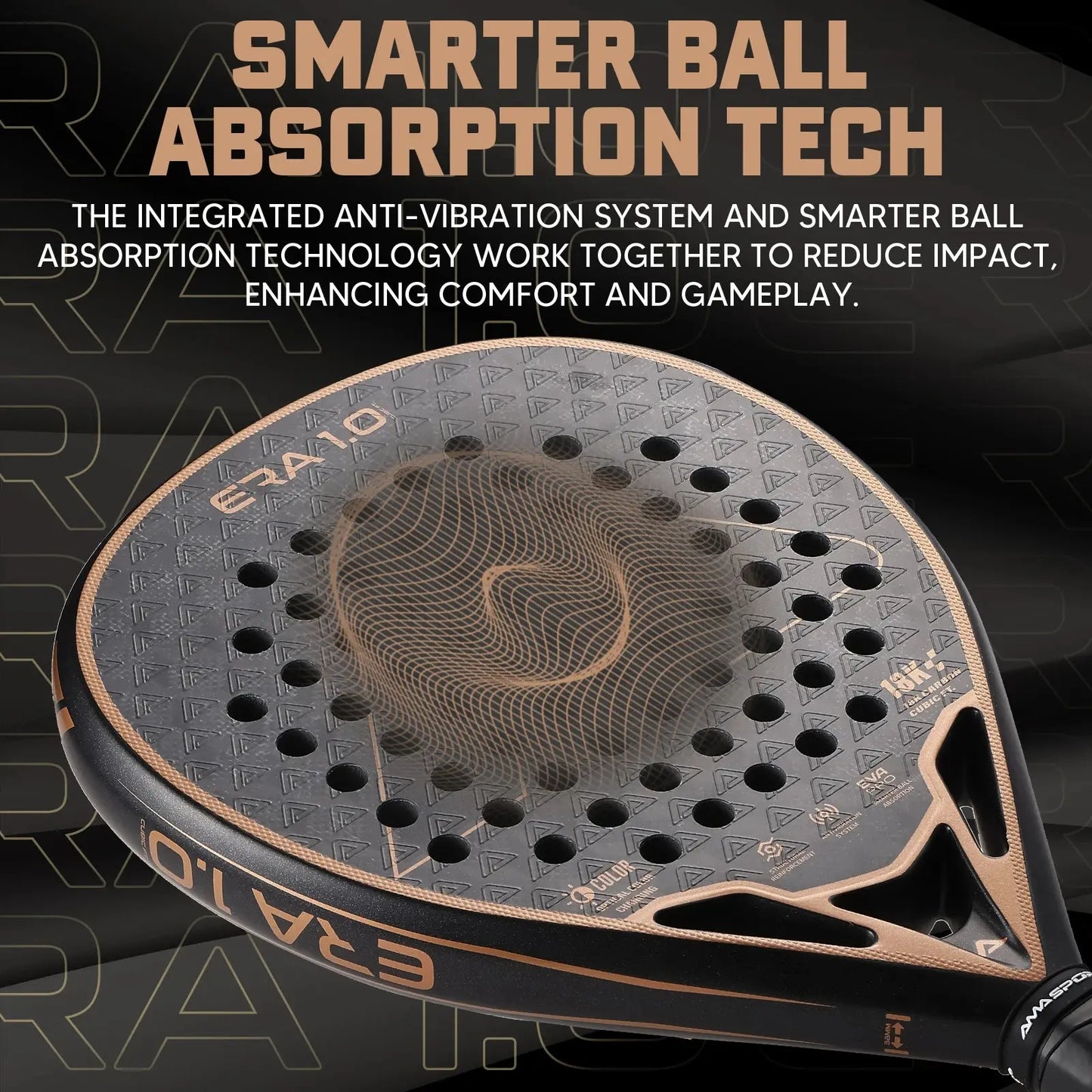 AMASPORT 18K Carbon Cubic Padel Racket: Expert Control, Explosive Power. Ace Padel Gear
