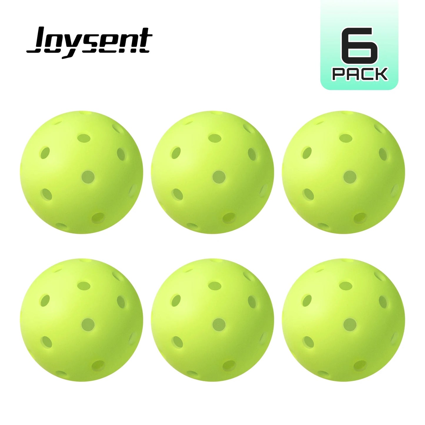 Joysent Pro-Grade Outdoor Rotational Pickleball Balls 40 Holes 74mm Ace Padel Gear