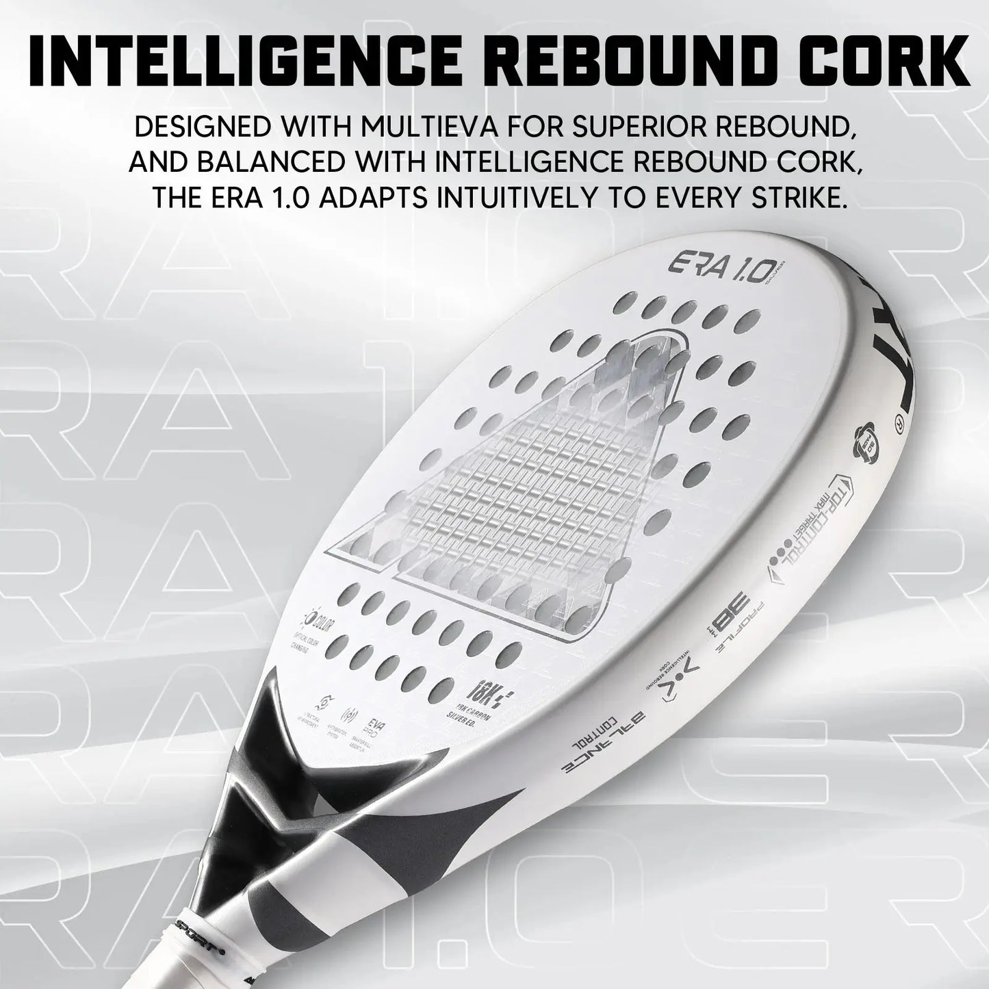 AMASport 18K Carbon Padel Racket - Surface Texture Close-up
