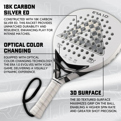 AMASport 18K Carbon Padel Racket - Back View