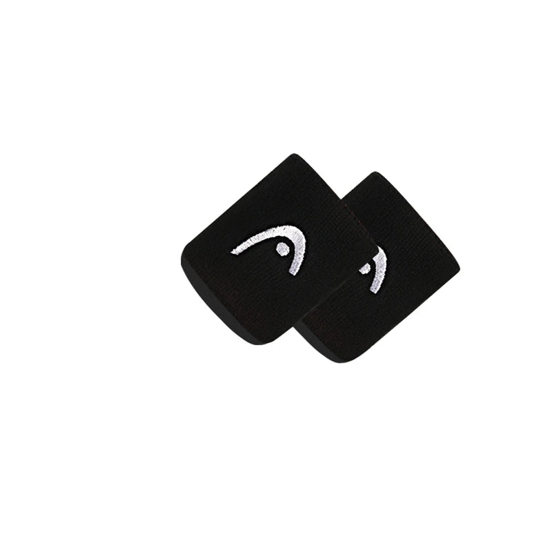 Two black wristbands with a logo on a white background