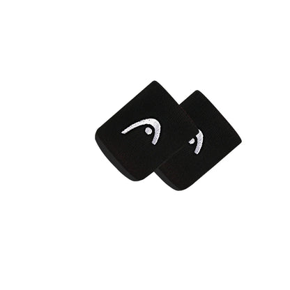 Two black wristbands with a logo on a white background
