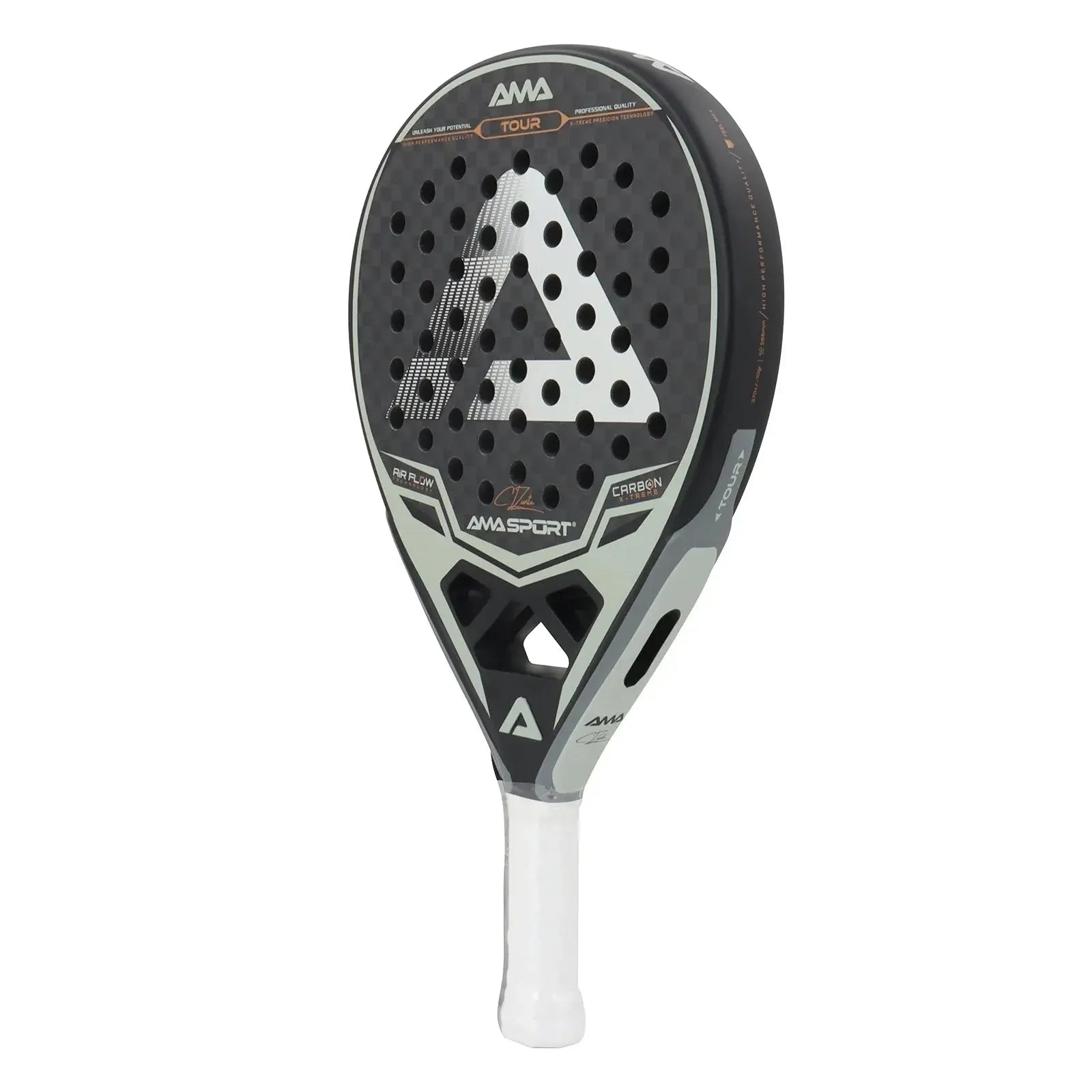 AMASPORT Professional Padel Racket: Precision & Power with 12K Carbon Fiber Ace Padel Gear