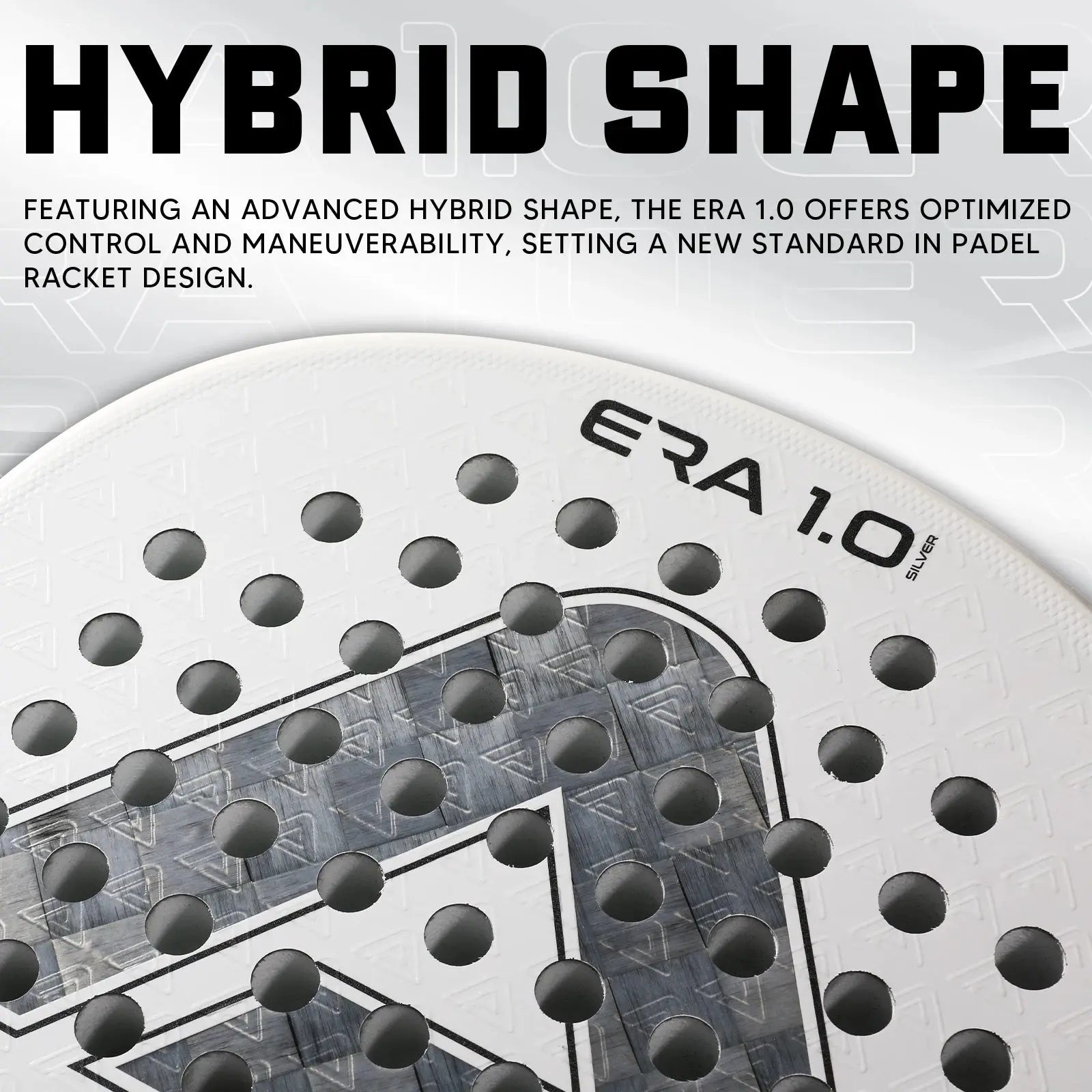 AMASport 18k 3d Carbon Fibre surface Ace Padel Gear
