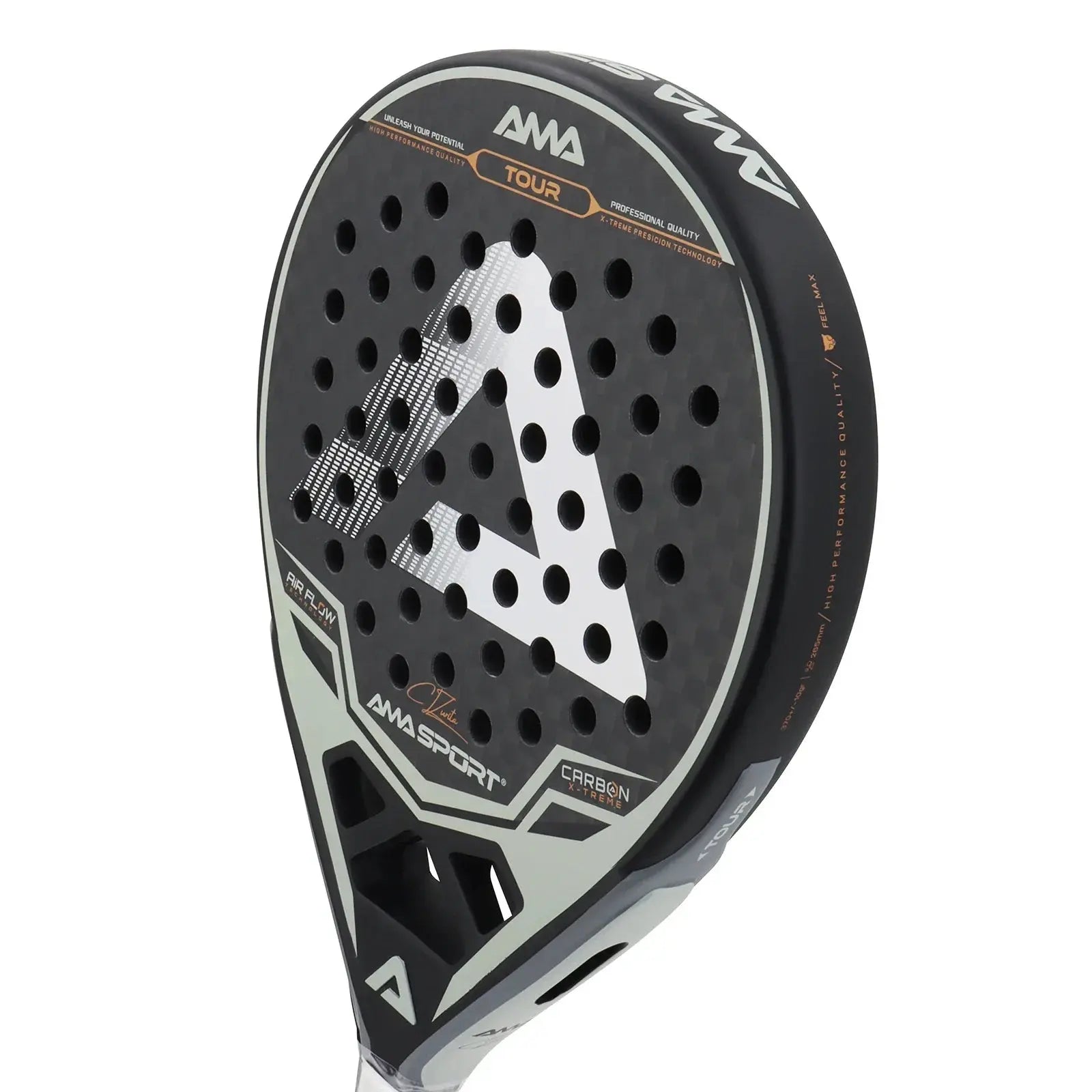 AMASPORT Professional Padel Racket: Precision & Power with 12K Carbon Fiber Ace Padel Gear