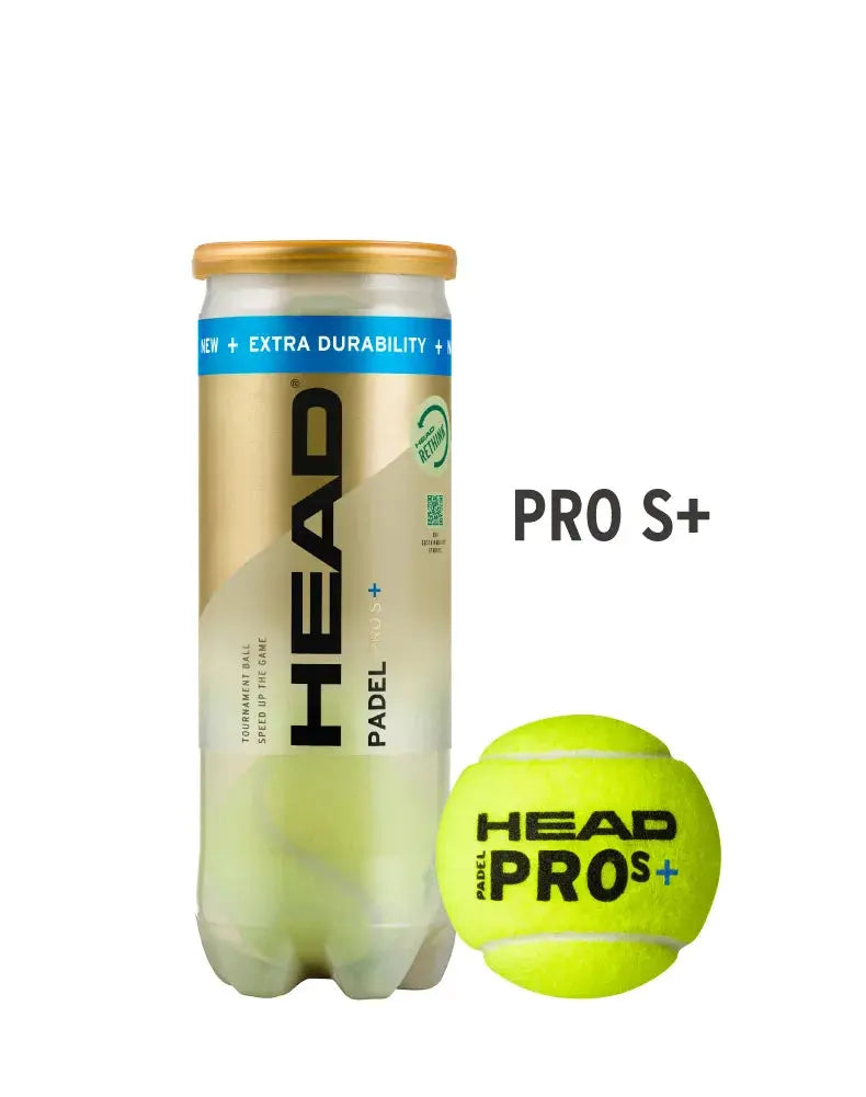 HEAD PADEL PRO S+ Single Can: Ignite Your Padel Game with Explosive Speed Ace Padel Gear