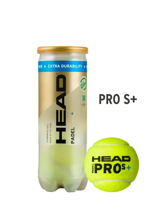 HEAD PADEL PRO S+ Single Can: Ignite Your Padel Game with Explosive Speed Ace Padel Gear