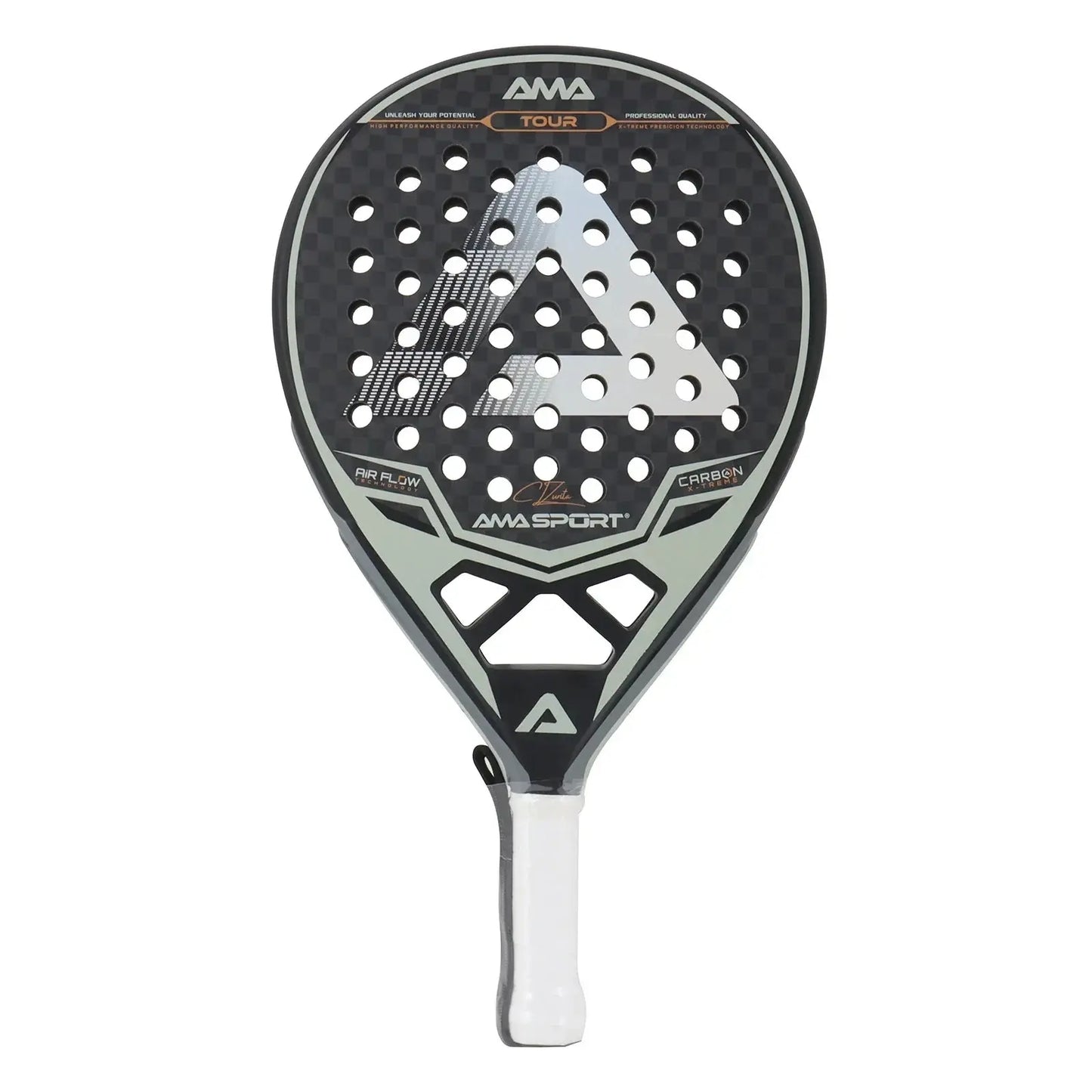 AMASPORT Professional Padel Racket: Precision & Power with 12K Carbon Fiber Ace Padel Gear