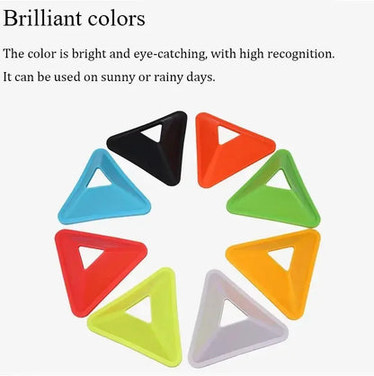 10PCS Triangle Training Disc - Portable Sports Equipment Ace Padel Gear