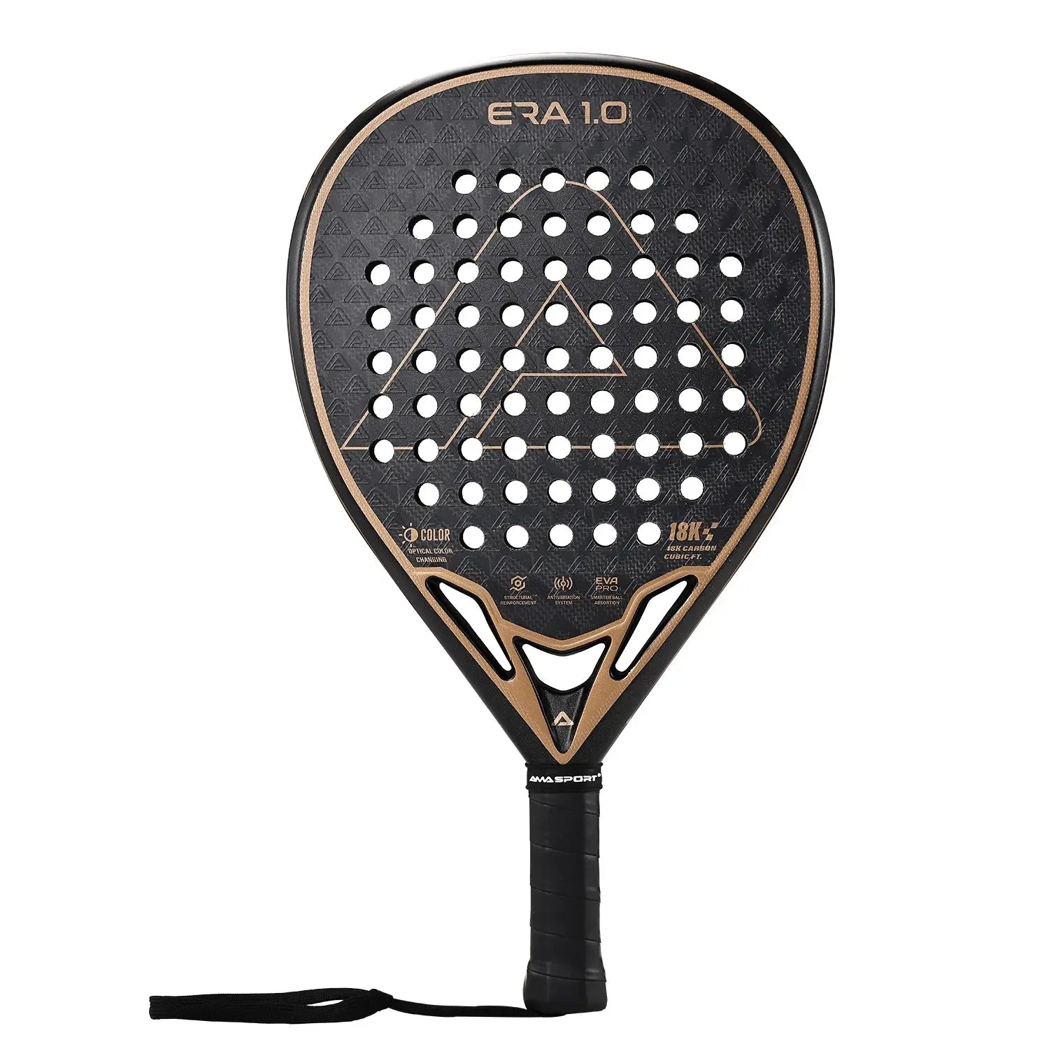 AMASPORT 18K Carbon Cubic Padel Racket: Expert Control, Explosive Power. Ace Padel Gear