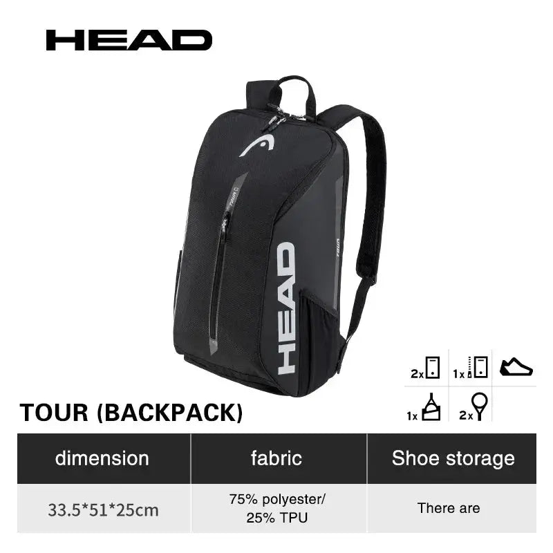 The Stable & Stylish Head Tour Backpack 25L Ace Padel Gear