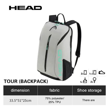The Stable & Stylish Head Tour Backpack 25L Ace Padel Gear