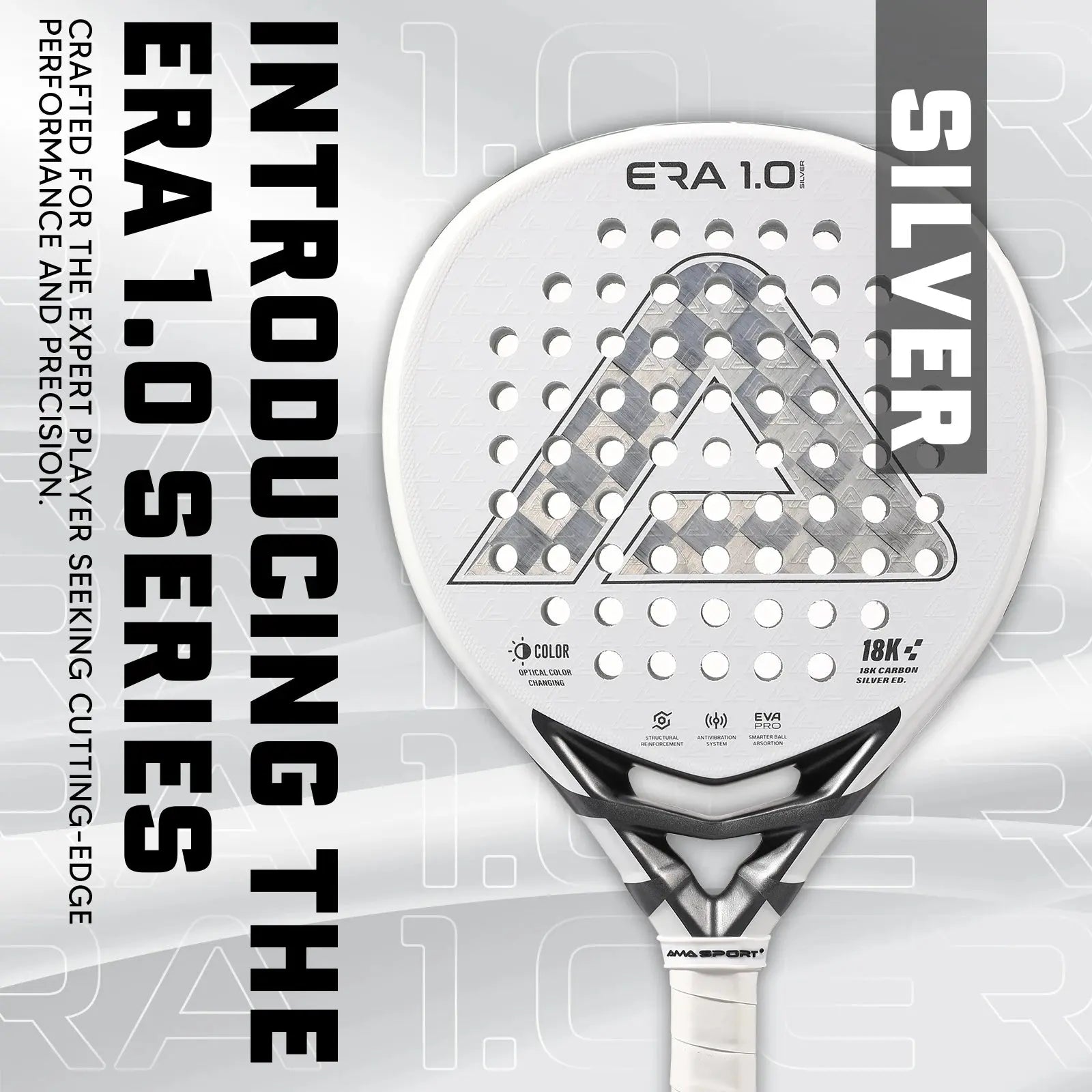 AMASport 18k 3d Carbon Fibre surface Ace Padel Gear