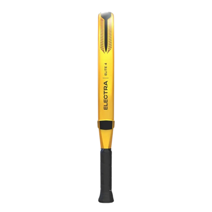 Yellow and black baseball bat with 'Electra' branding on a white background