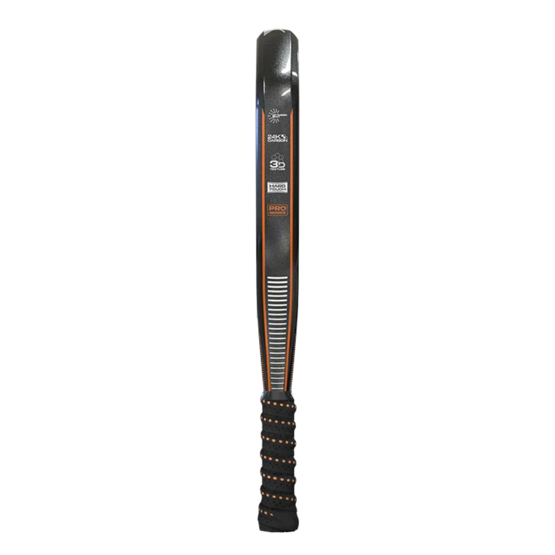 Black and orange baseball bat on a white background
