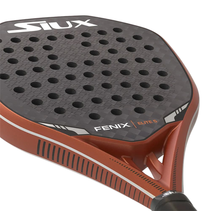 Close-up of a red and black sports racket with 'STIX' branding on a white background