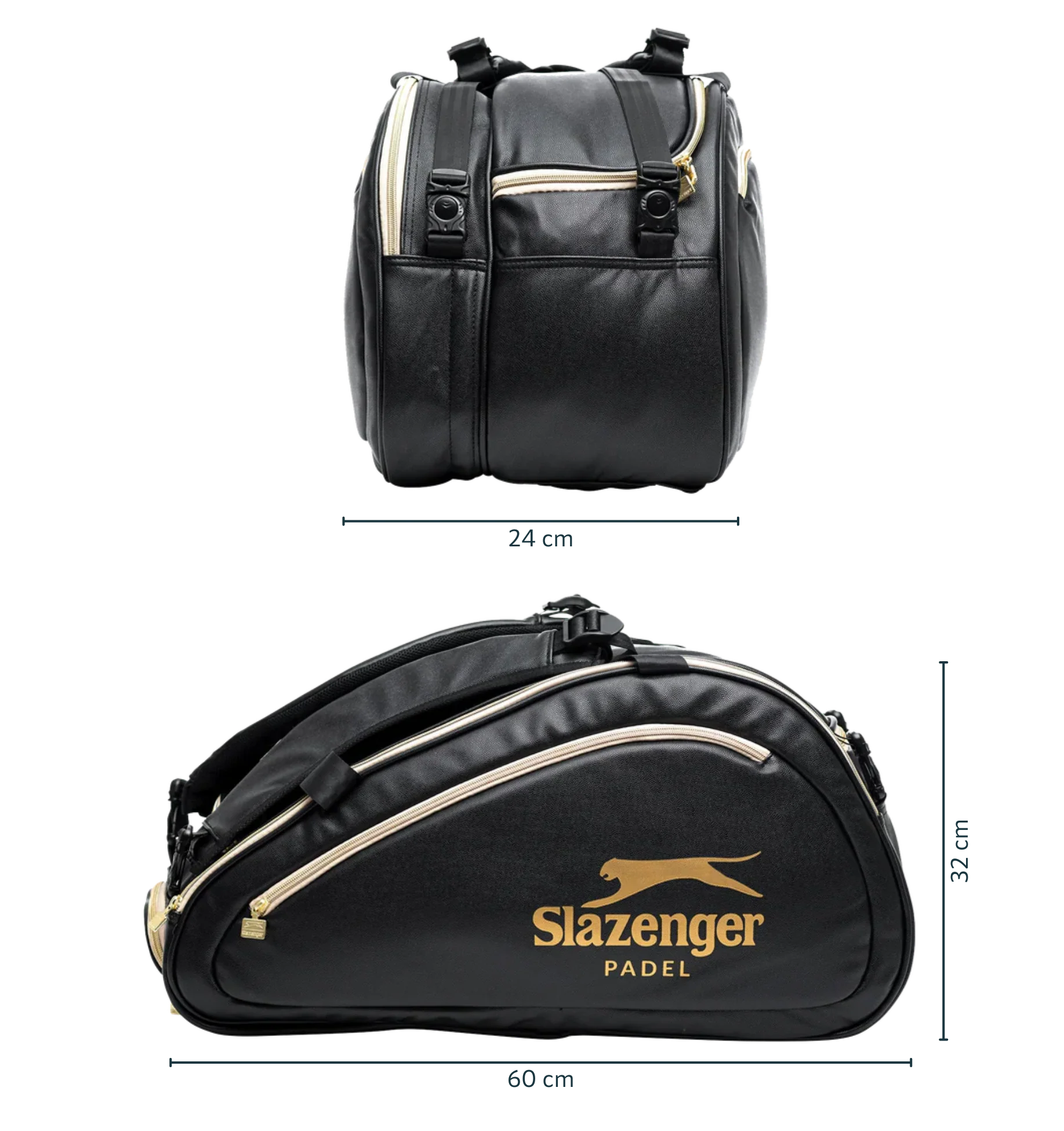 Slazenger Vibora Padel Bag Black Slazenger