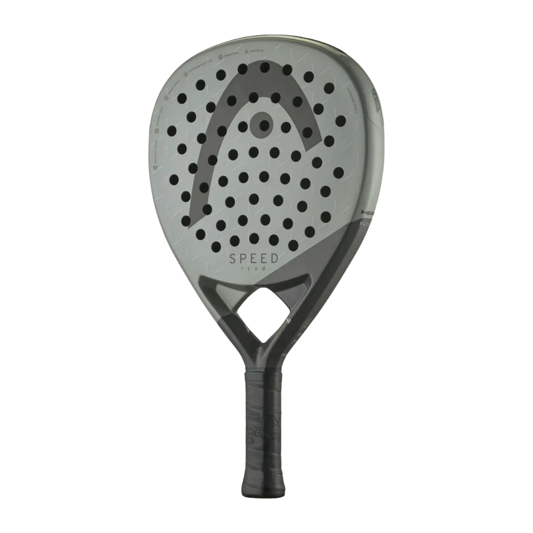 Padel racket with 'HEAD' branding on a white background