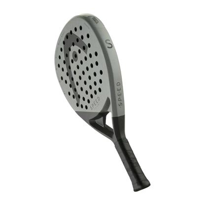 Paddle with perforated design on a white background