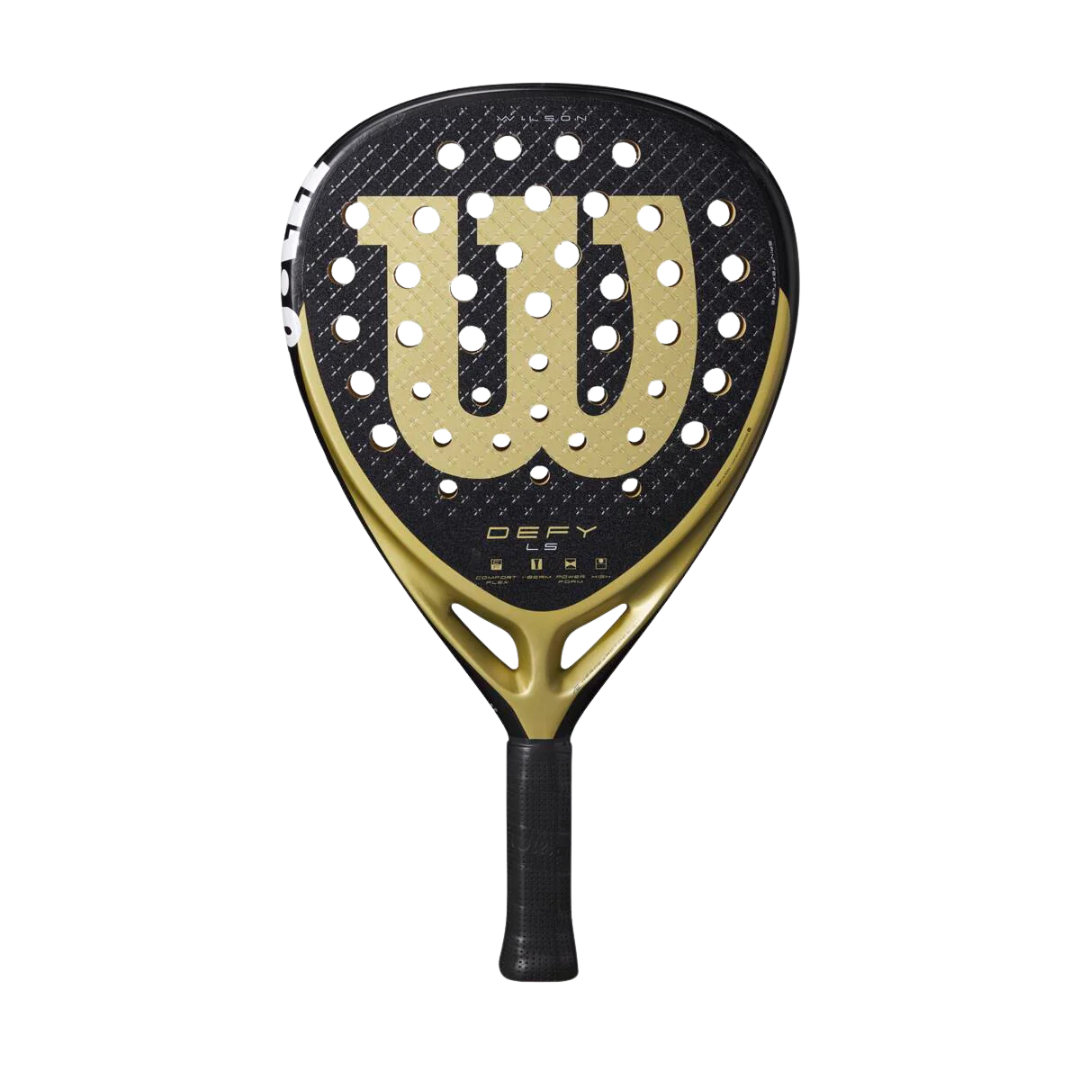 Padel racket with Wilson logo on a white background