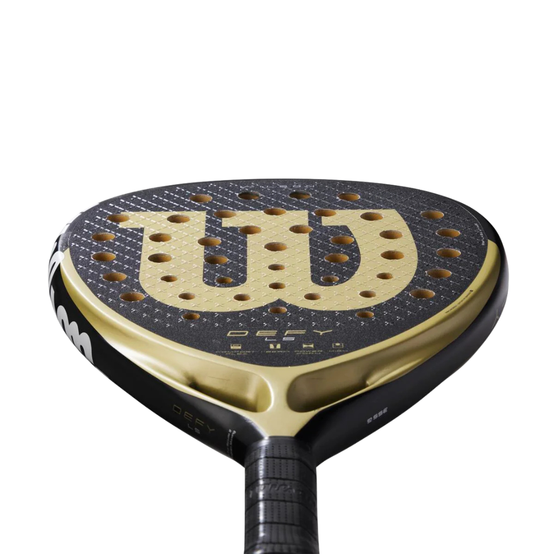 Padel racket with Wilson logo on a white background
