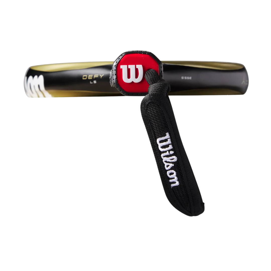 Padel racket with Wilson logo on a white background