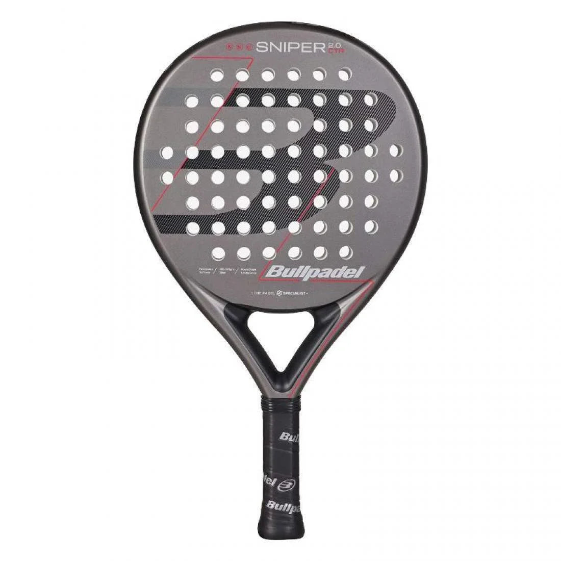 Bullpadel Sniper 2.0 Control 2026 - Grey Bullpadel