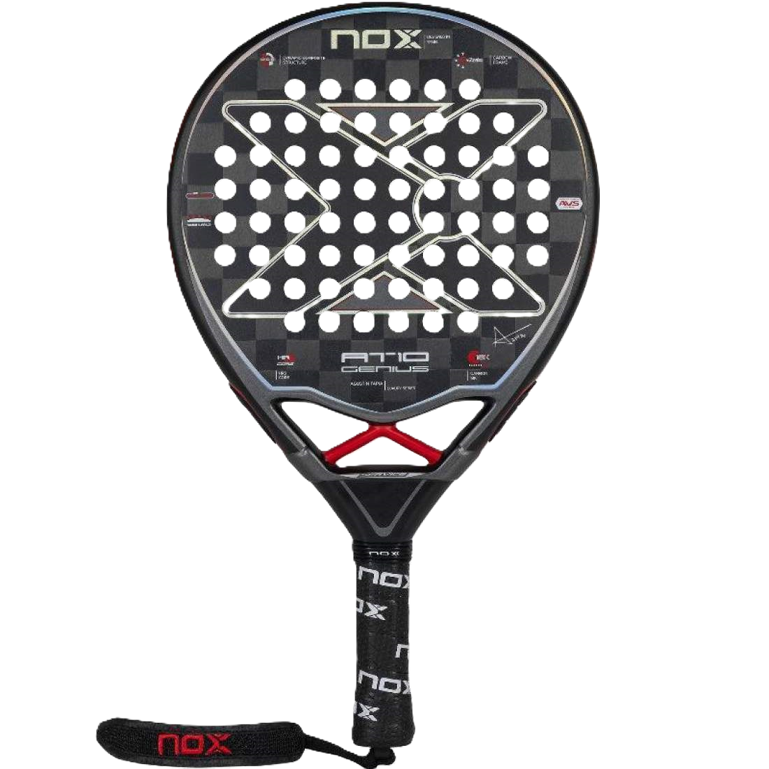 NOX padel racket on a white background