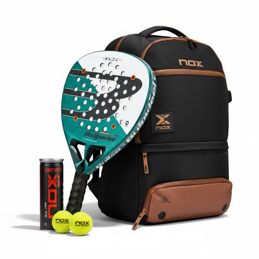 Pro Set Bundle - Bullpadel Hack 04 Blanca y Verde